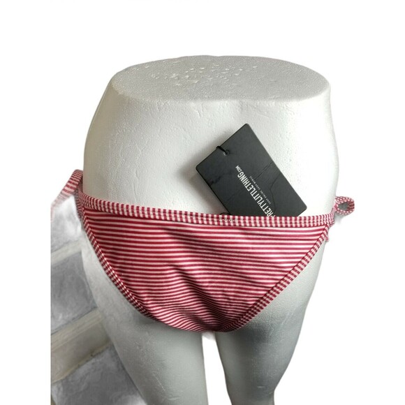 Pretty Little Thing Women's 2 Piece Bikini Red/White NWT US Size 4 - Picture 3 of 4